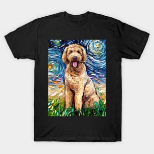 Goldendoodle Night T-Shirt